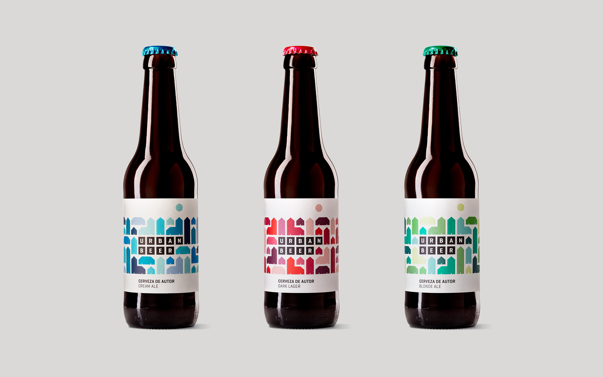 Packaging para la cerveza de autor Urbanbeer elaborada en Bilbao